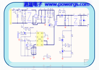 12V 1.5A solution circuit diagram BOM list, Global Semi. G1558-01