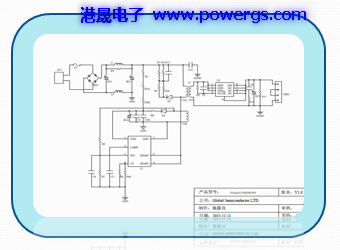 5V 2.1A USB solution circuit diagram BOM list, Global Semi. G1157F