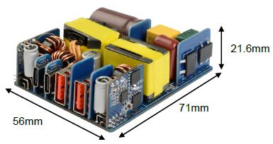 100W (2A+2C) PD GaN Դ